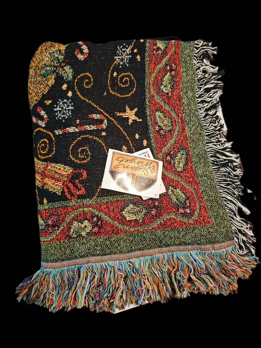 Susan Winget Made In America Christmas Throw NWT Size 60 X 50
